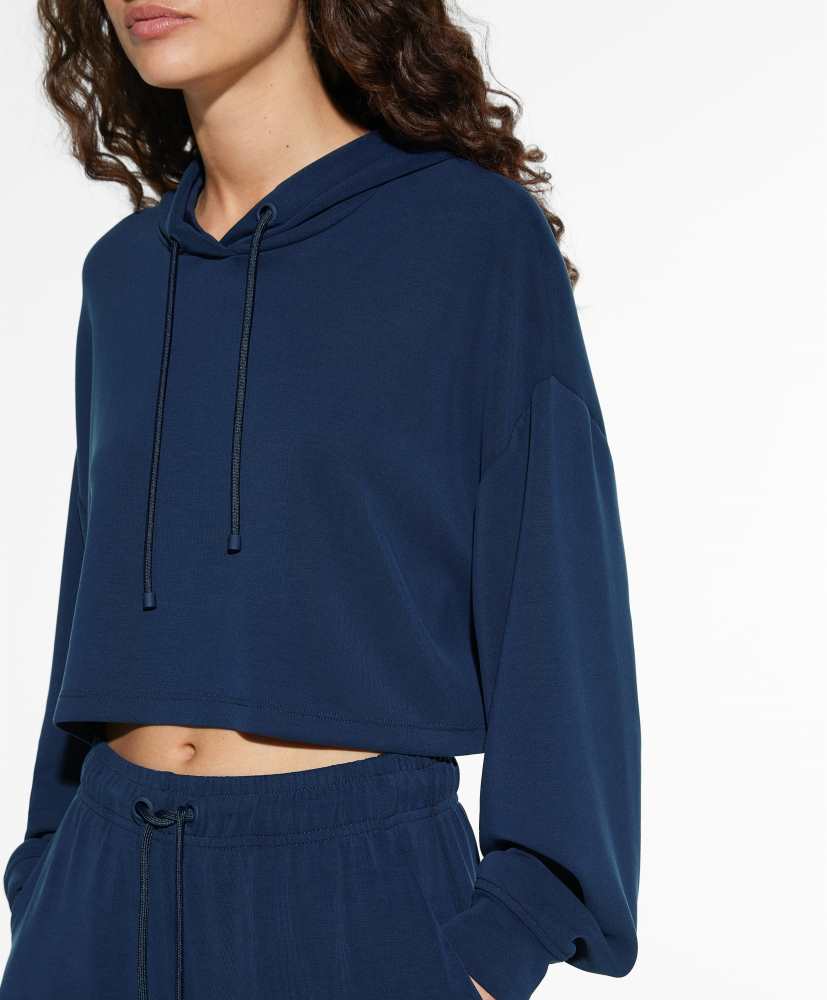 Moletom cropped de modal
