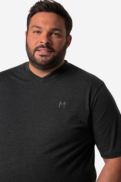 Men+ T-Shirt, Basic, 2er-Pack, Halbarm, V-Ausschnitt, bis 8 XL