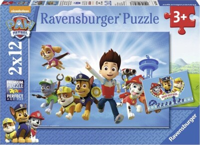 Paw Patrol Puslespil - 3 År - Ravensburger - 2X12 Brikker