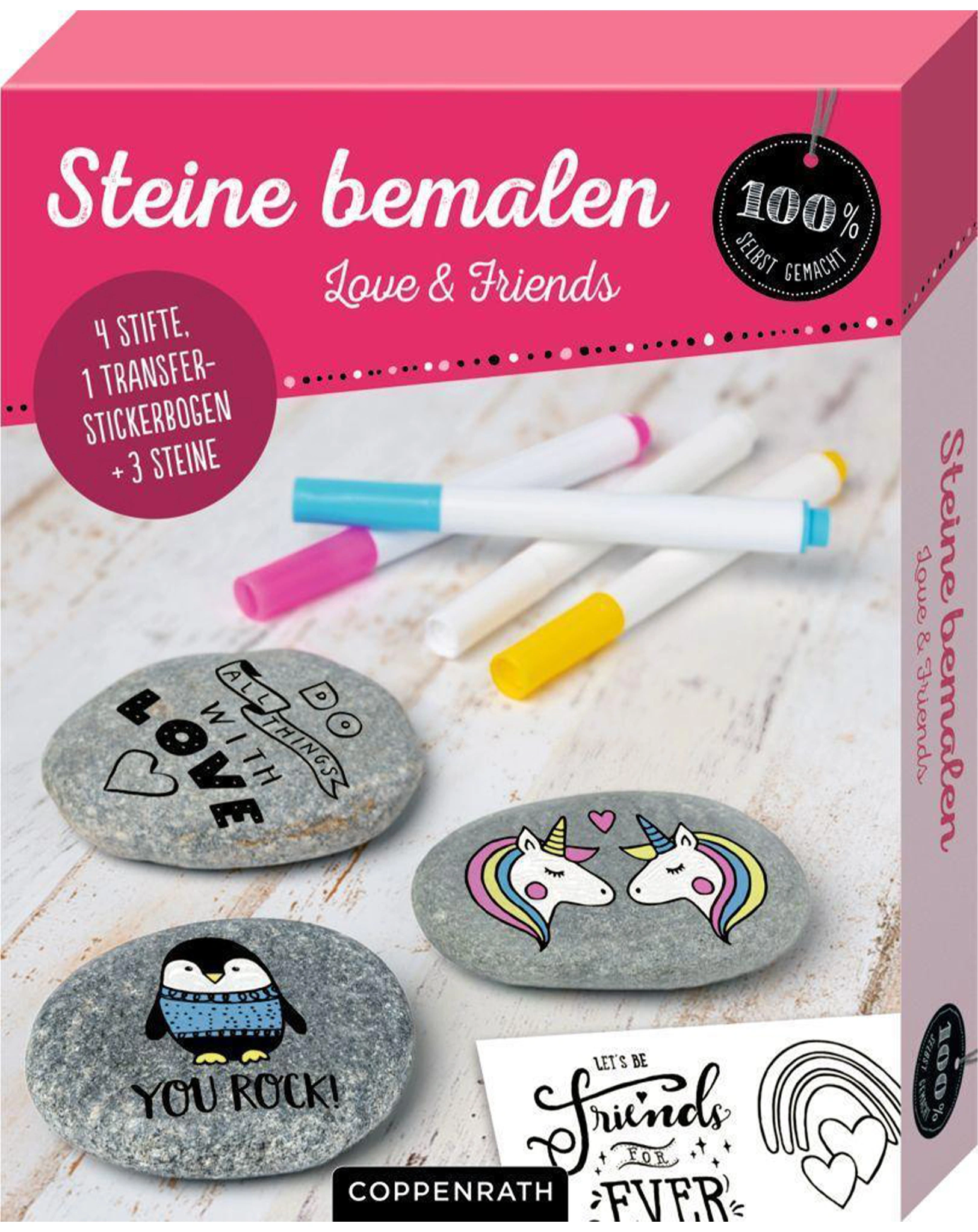 Mal-Set STEINE BEMALEN – LOVE & FRIENDS 8-teilig