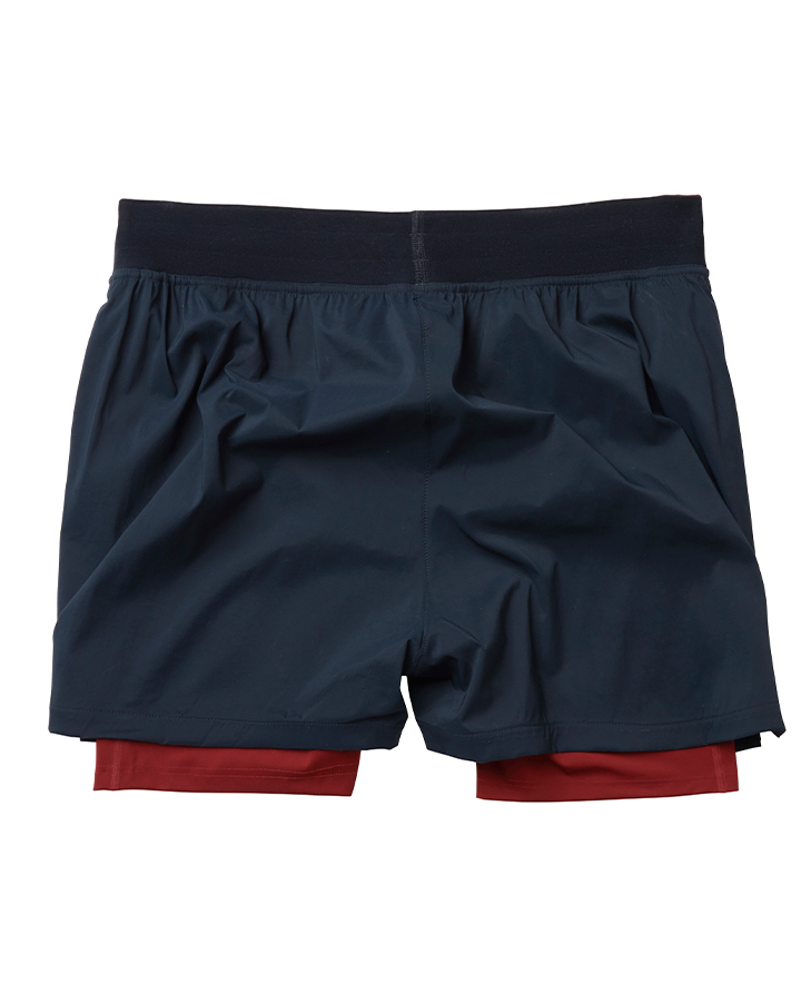YMR Stadion 2in1 Shorts Navy/Burgundy