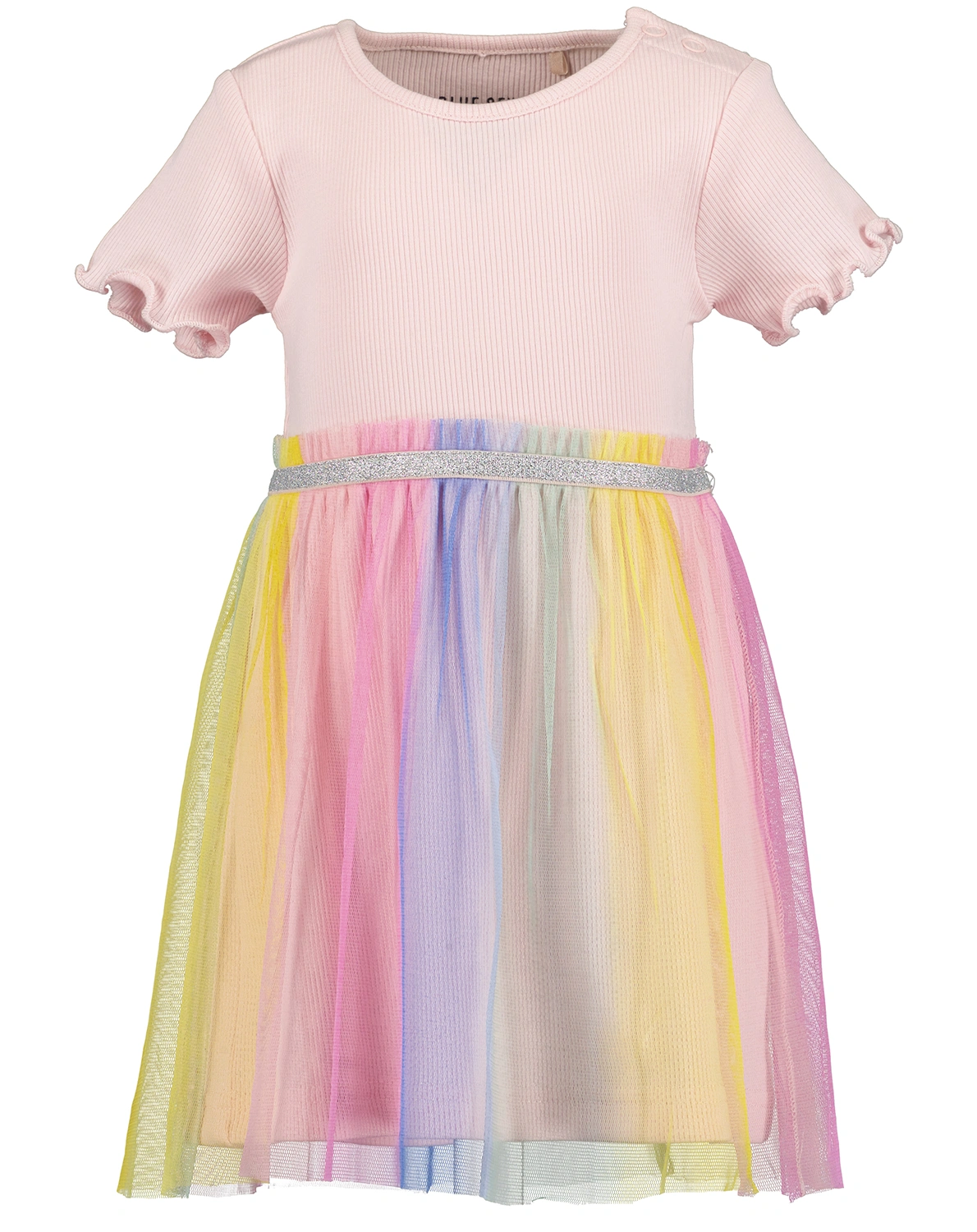 Kurzarm-Kleid RAINBOW DANCER in rosa