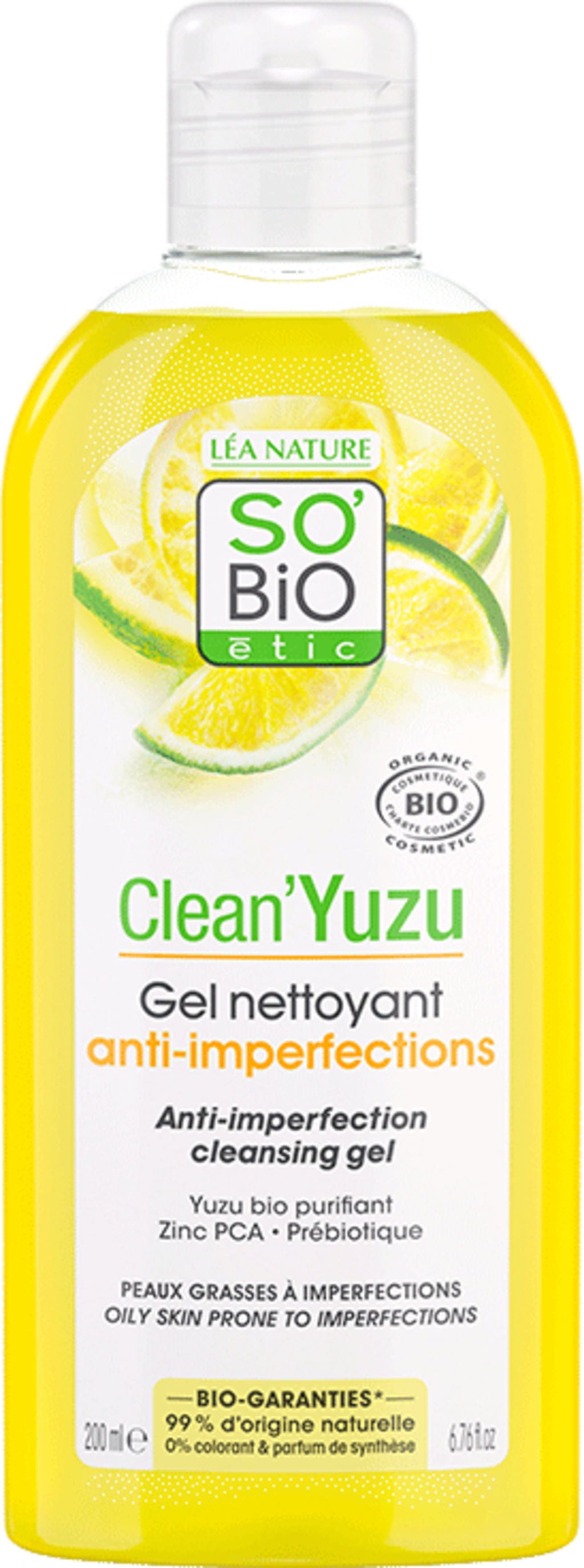 LÉA NATURE SO BiO étic  Clean'Yuzu Reinigungsgel, 200 ml