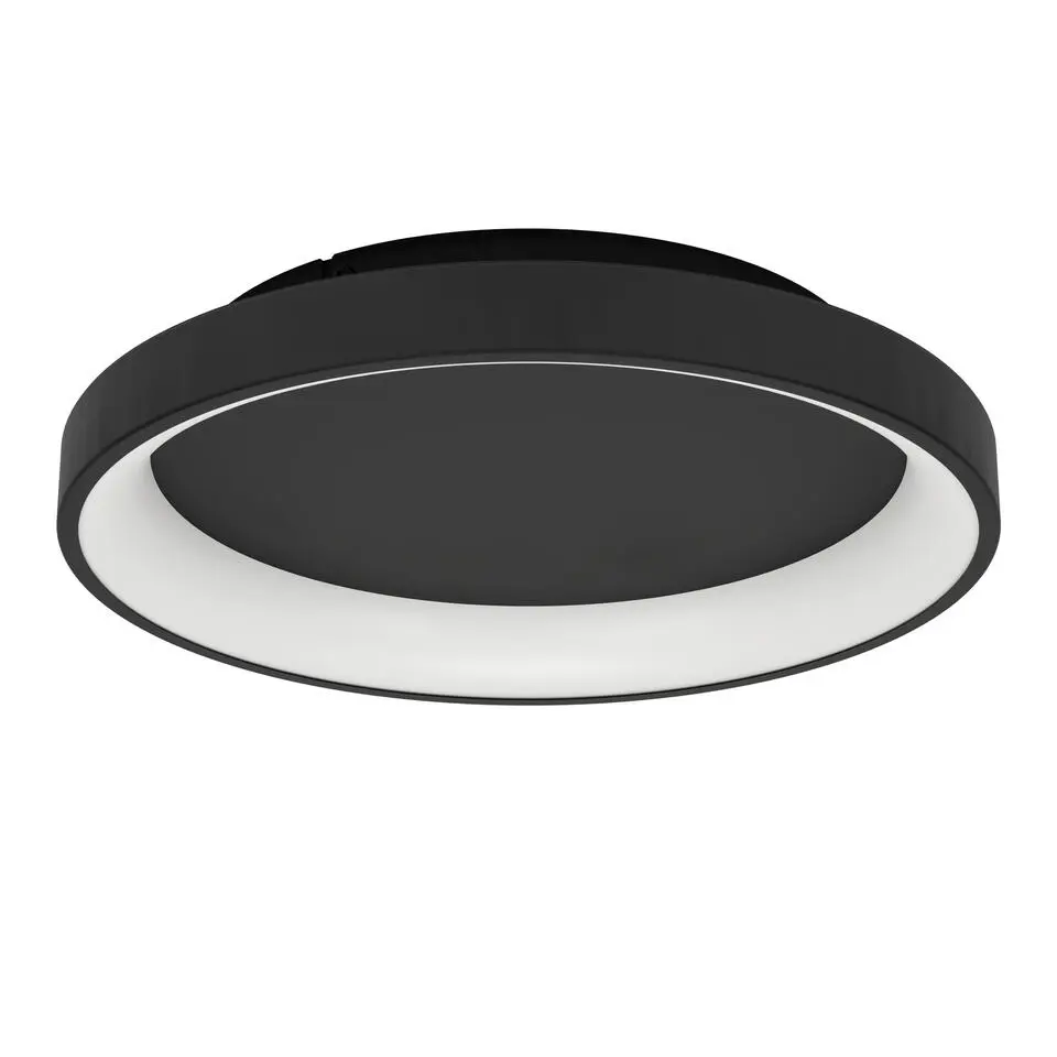 EGLO Loretello Plafonnière - LED - Kunststof/Staal - Zwart