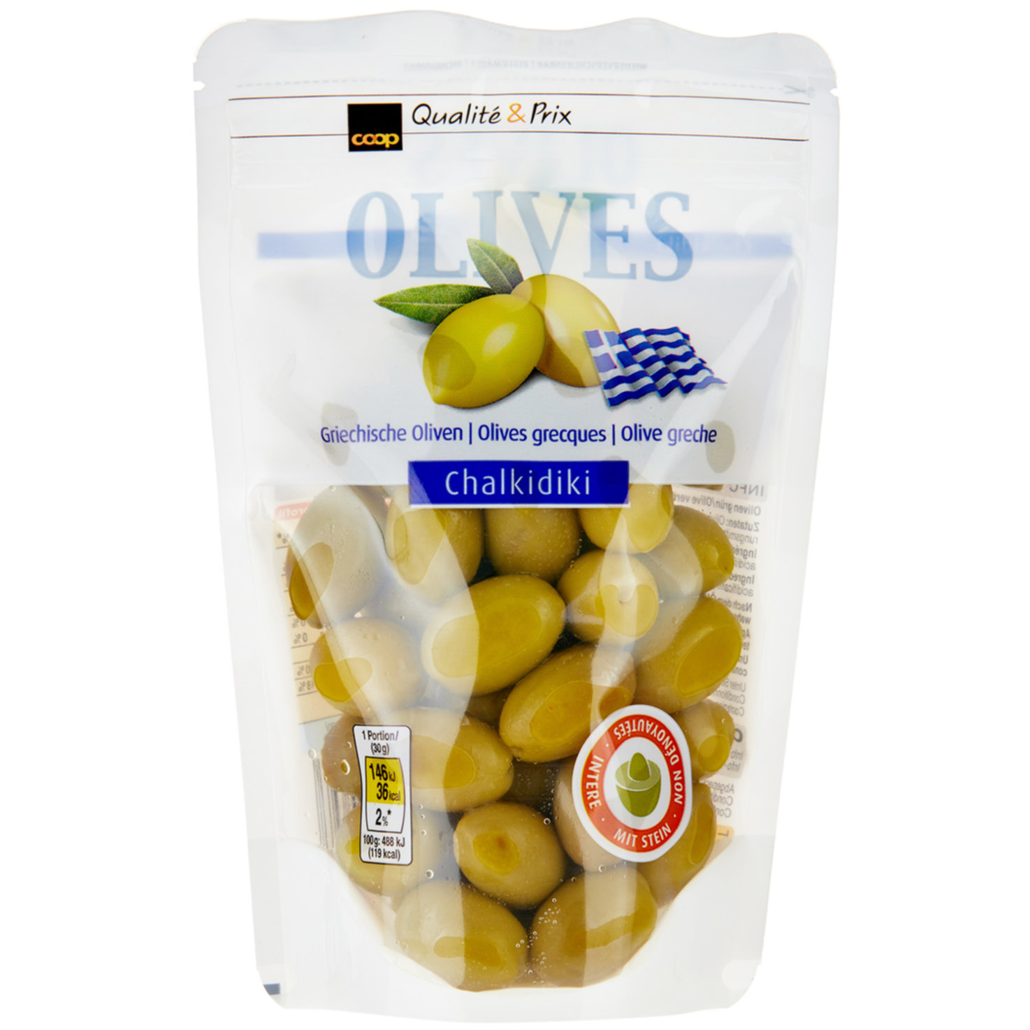 Griechische Oliven grün
