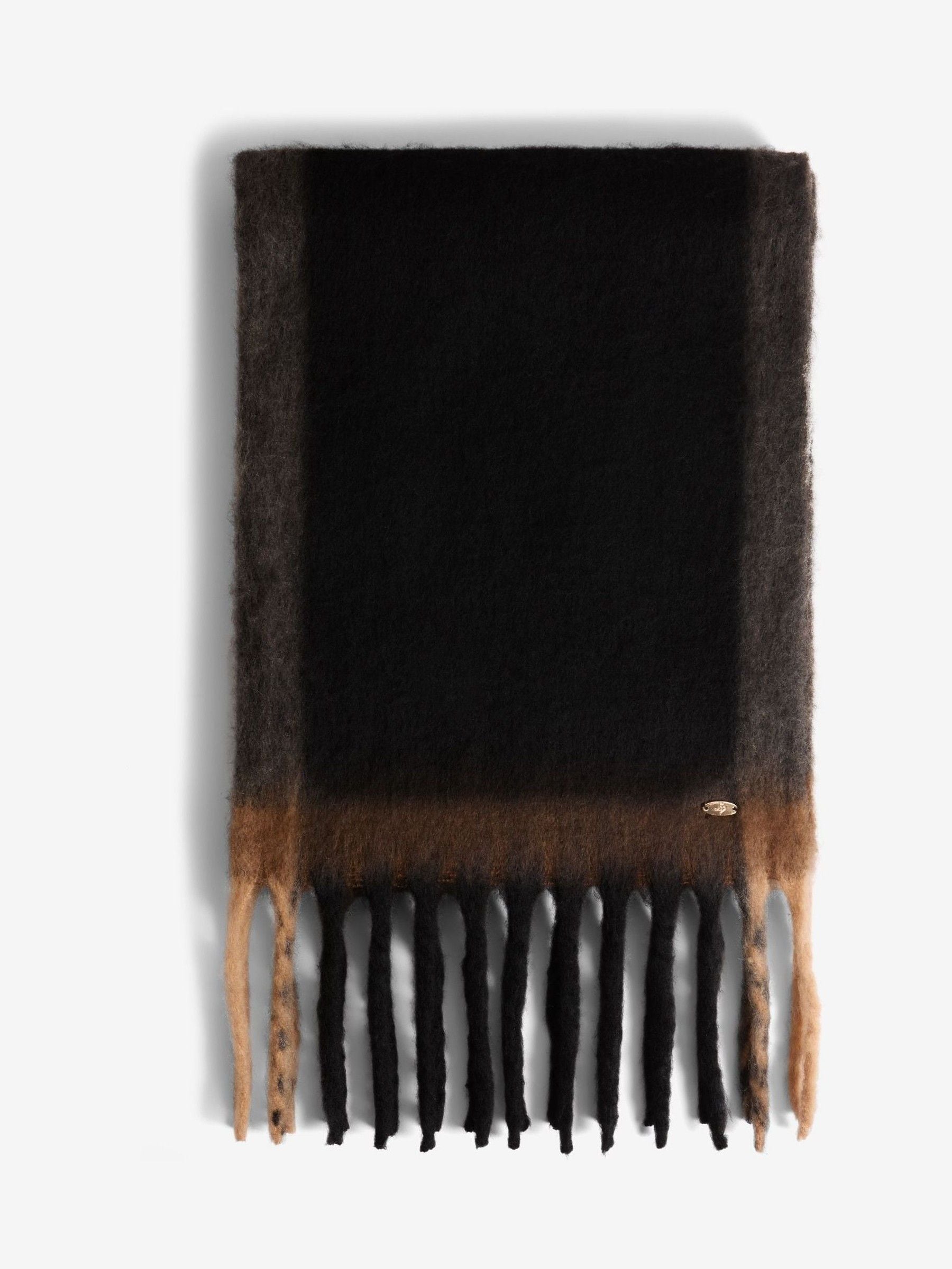 Zwart - Lipsy Cosy geborstelde sjaal