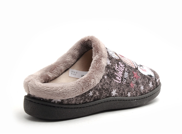 Plumaflex roal chaussons femme r12213 gris