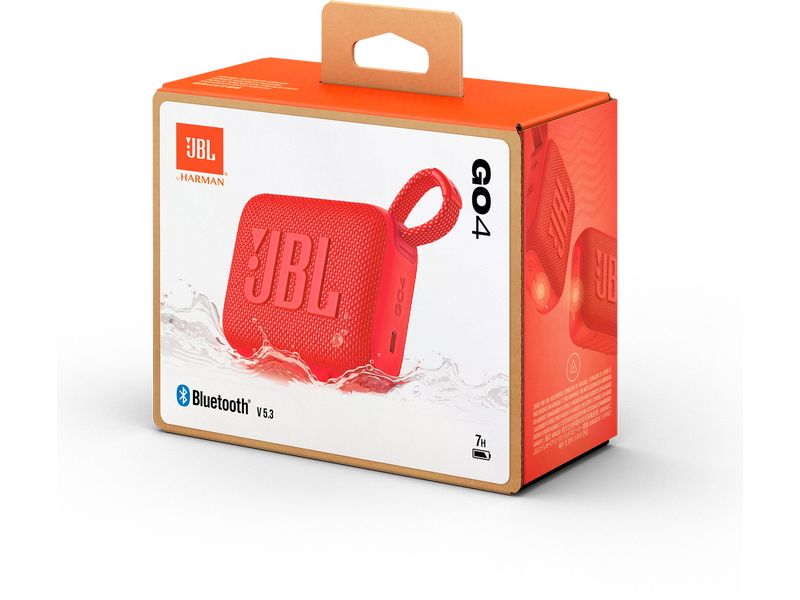 JBL Go 4 Rot Ultra-kompakter Bluetooth-Lautsprecher