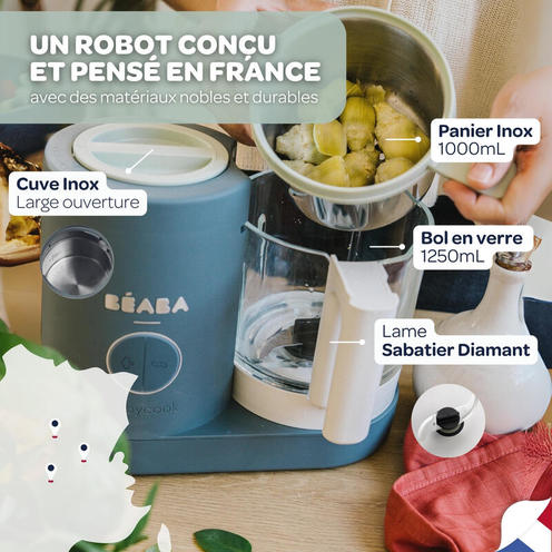 Babycook Néo Robot Cuiseur Bébé 6 en 1 Gris Minéral - BEABA