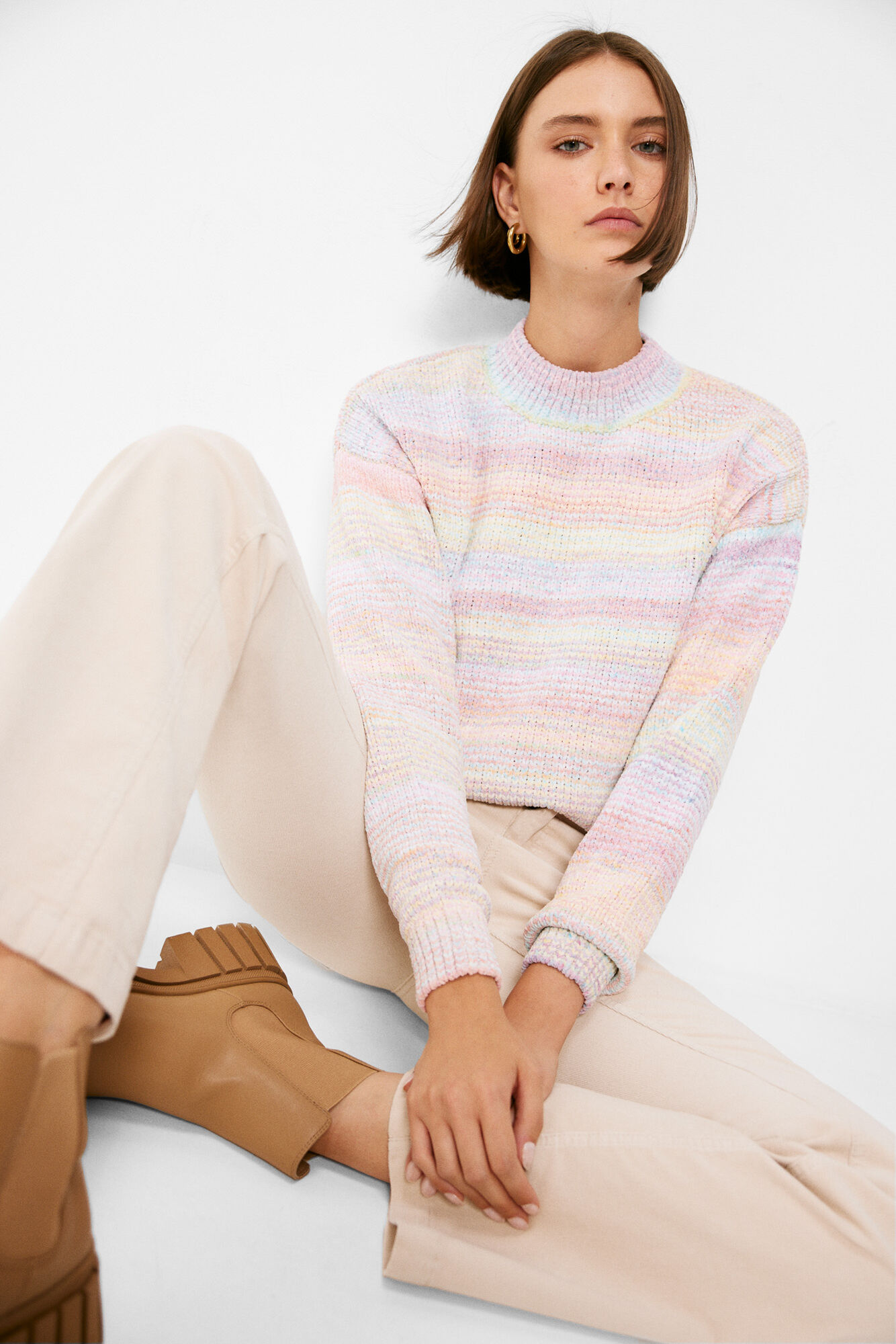 Jersey Chenille com Estampa Espacial