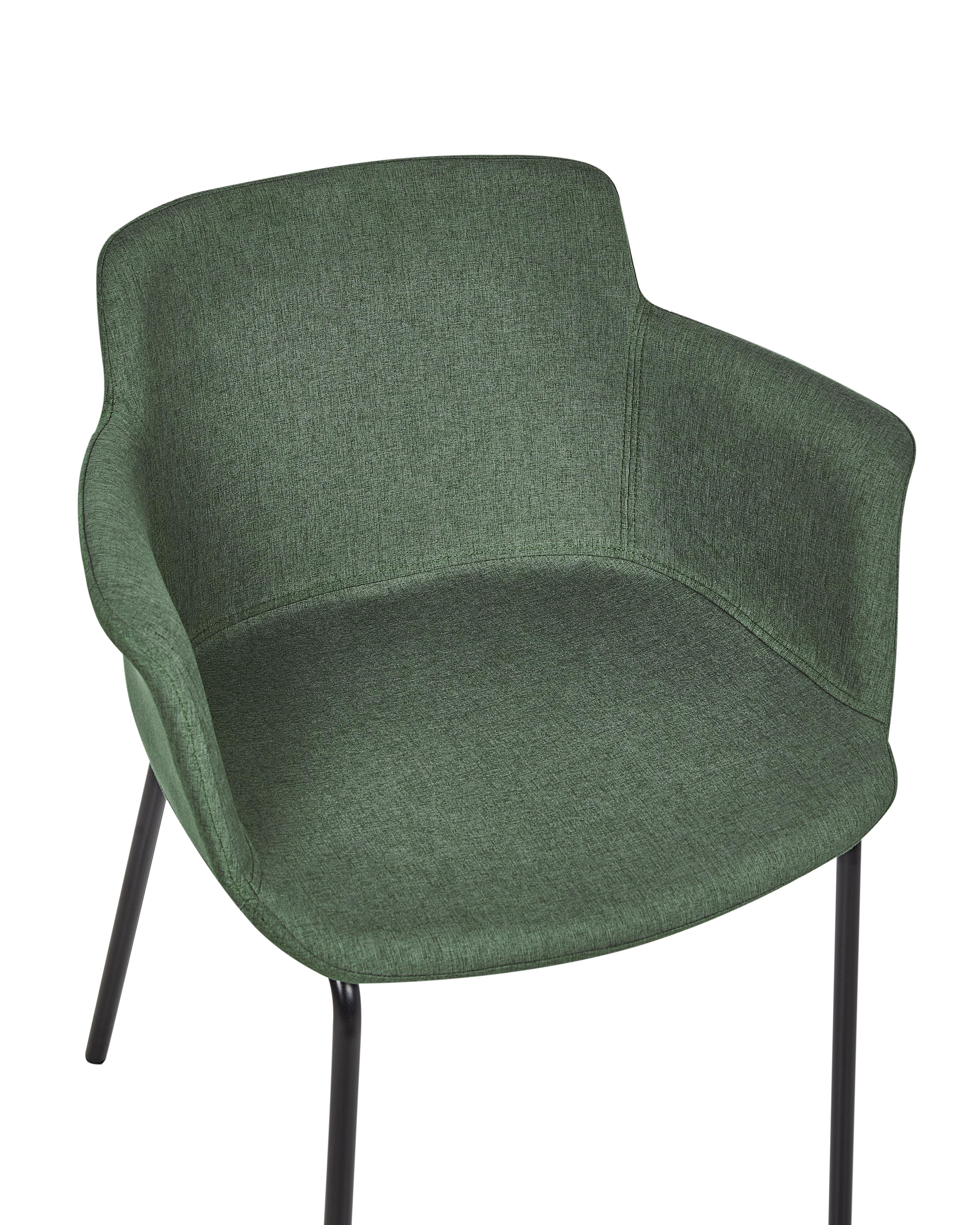 Set van 2 eetkamerstoelen BELFIELD Groen