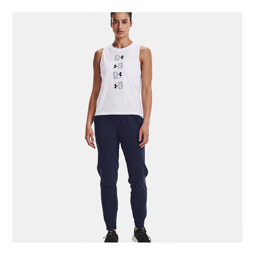 Under Armour SPORT WOVEN - Jogging Femme navy