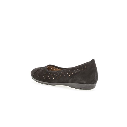 Gabor Nubuck Lavato Ballerinasko, Sort, 40.5