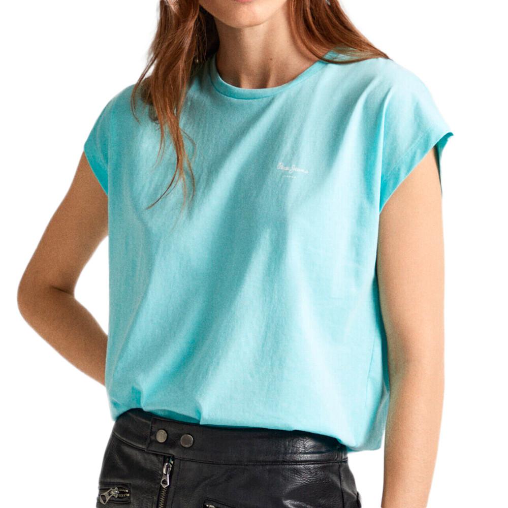 Pepe jeans T-shirt Turquoise Femme Pepe jeans Lory