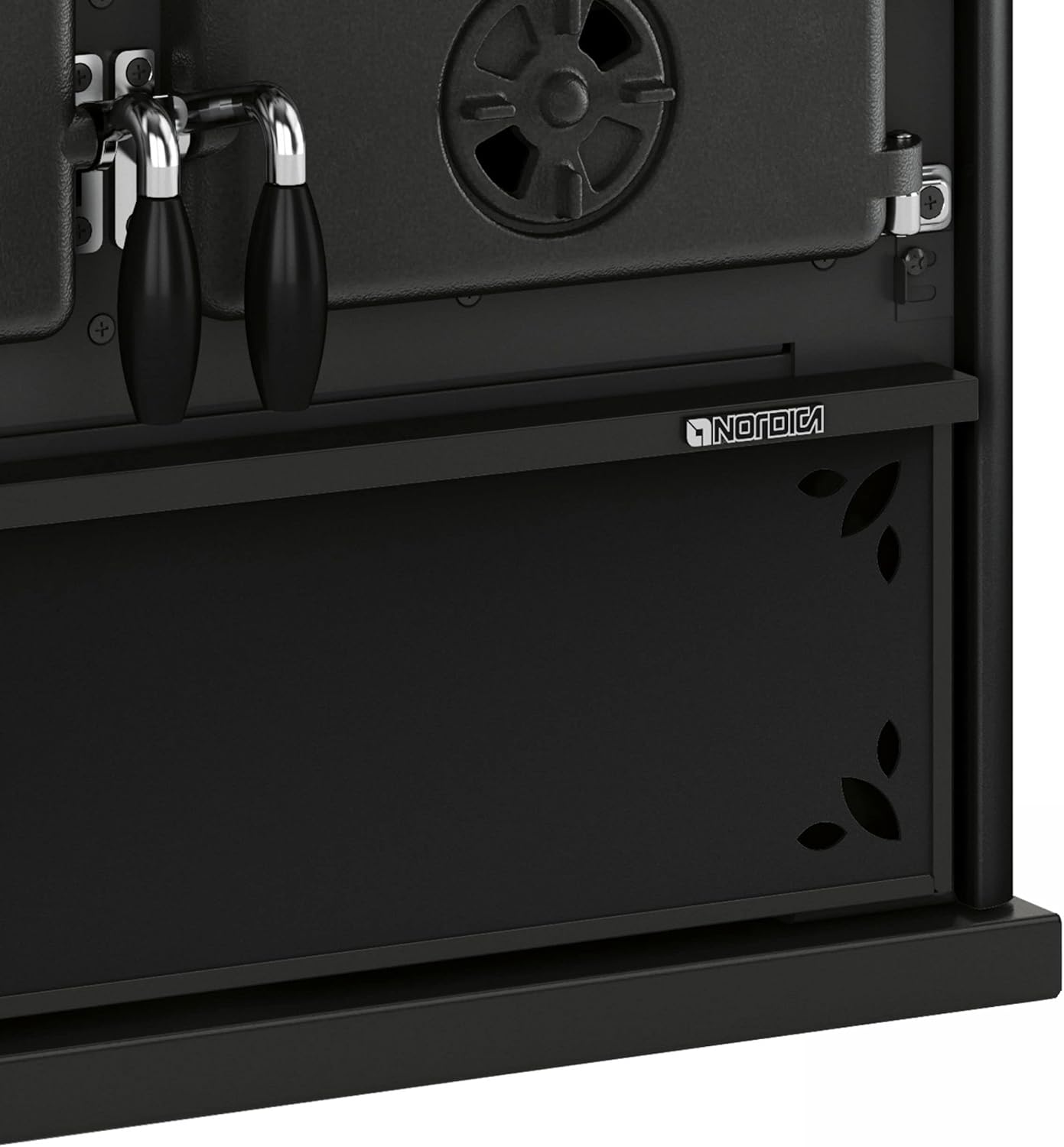 La Nordica 7013136 Rosetta Sinistra BII Steel Küchenofen Schwarz/A