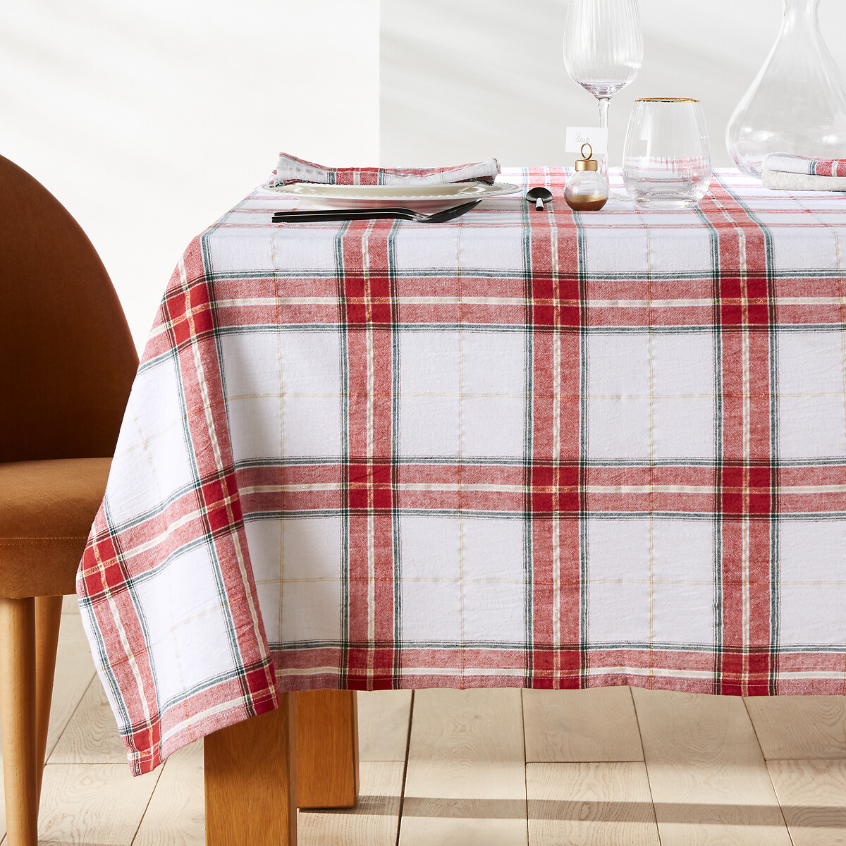 LA REDOUTE INTERIEURS<br>Toalha de mesa em linho misto e algodão, Dia de Ação de Graças