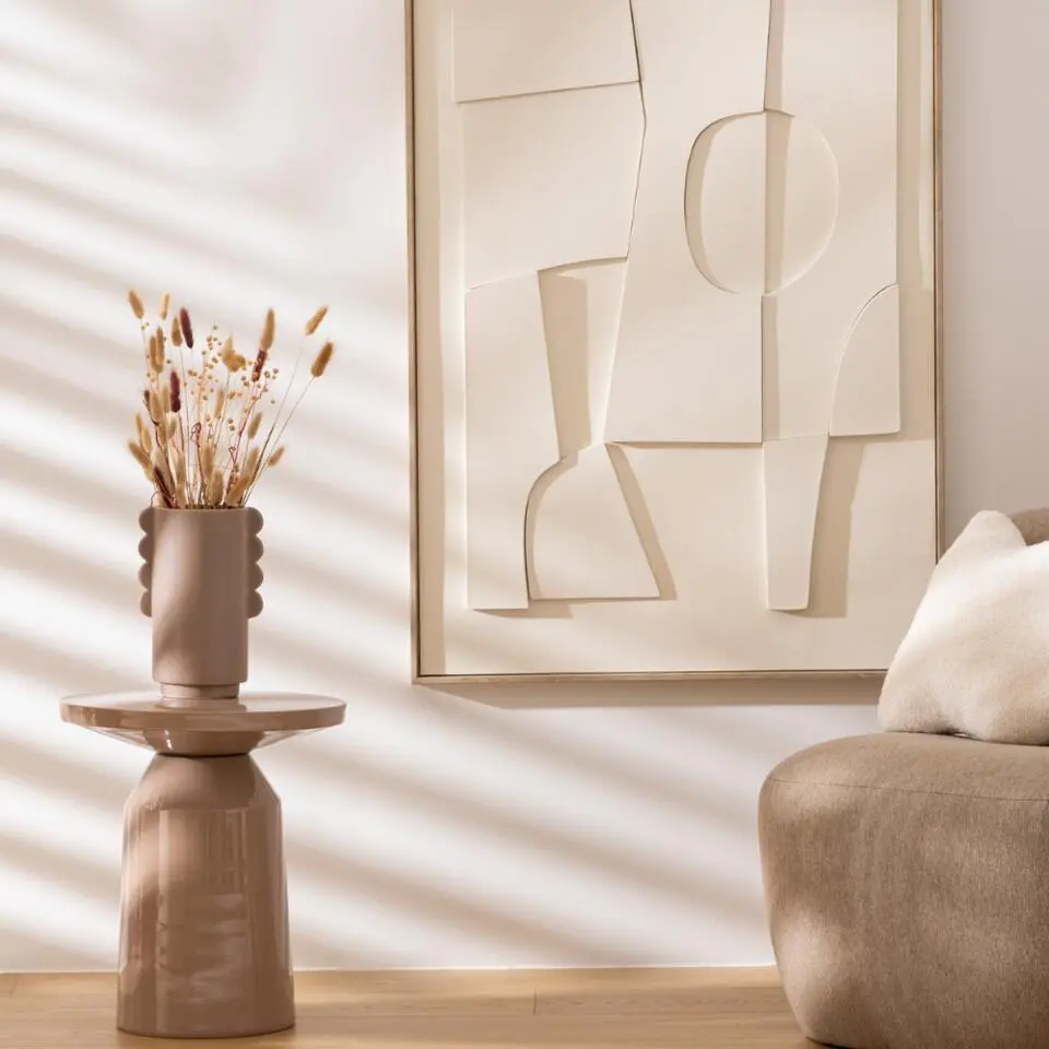 MISOU Organische Bijzettafel - Beige