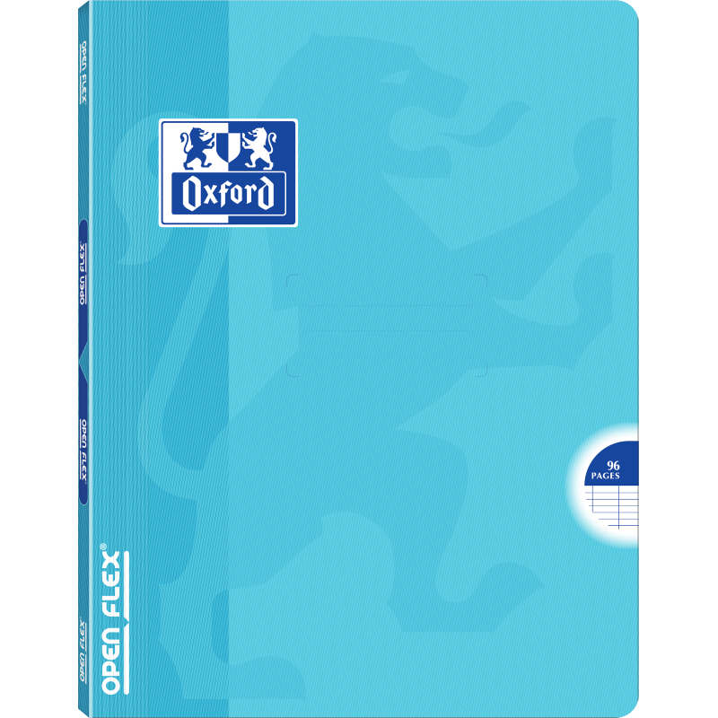 Cahier Oxford Openflex Pastel Agrafe 170X220 96P Optik P. Seyes Polypro Assorti