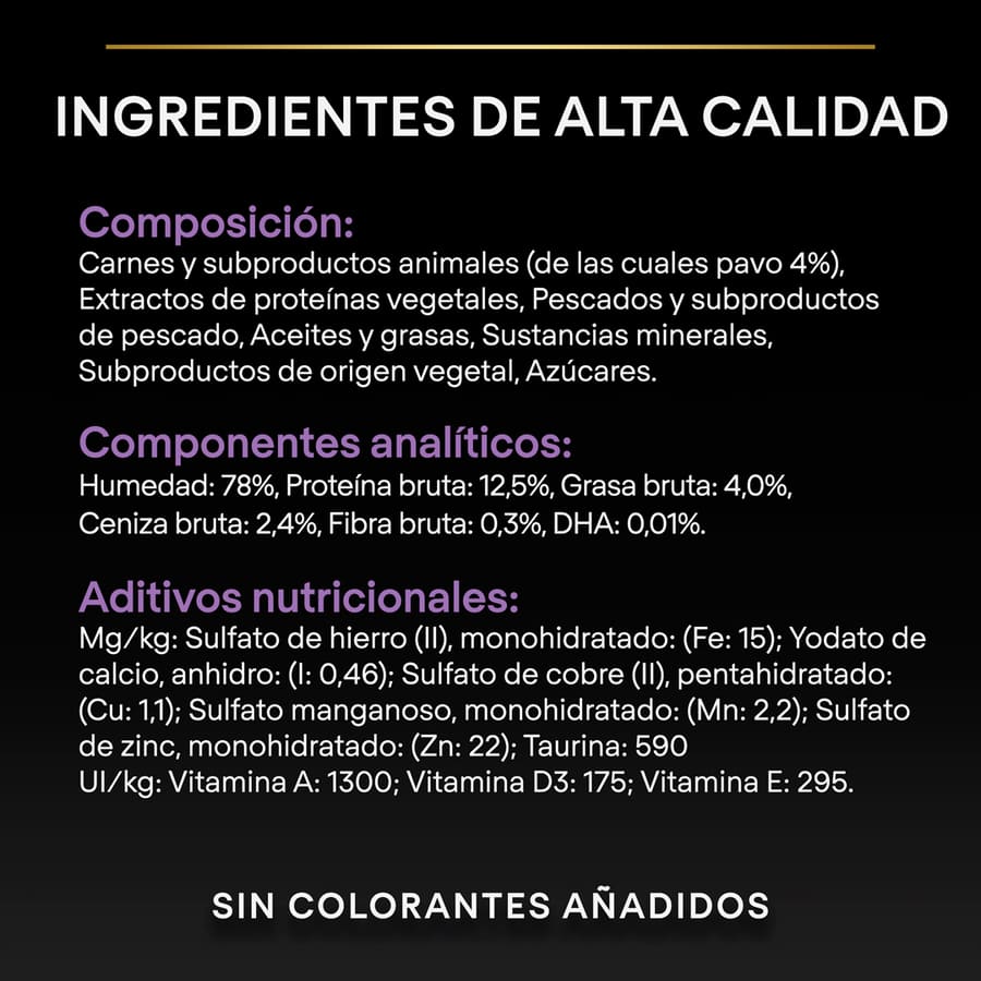 Pro Plan NutriSavour Feline Gatinho Peru ao Molho