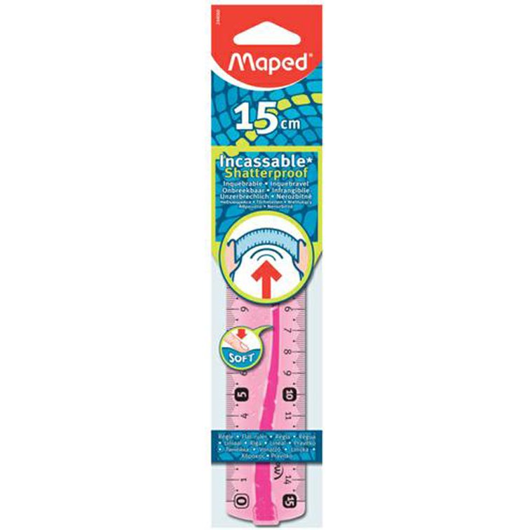 Règle plate Flex, 150 mm, en plastique, flexible