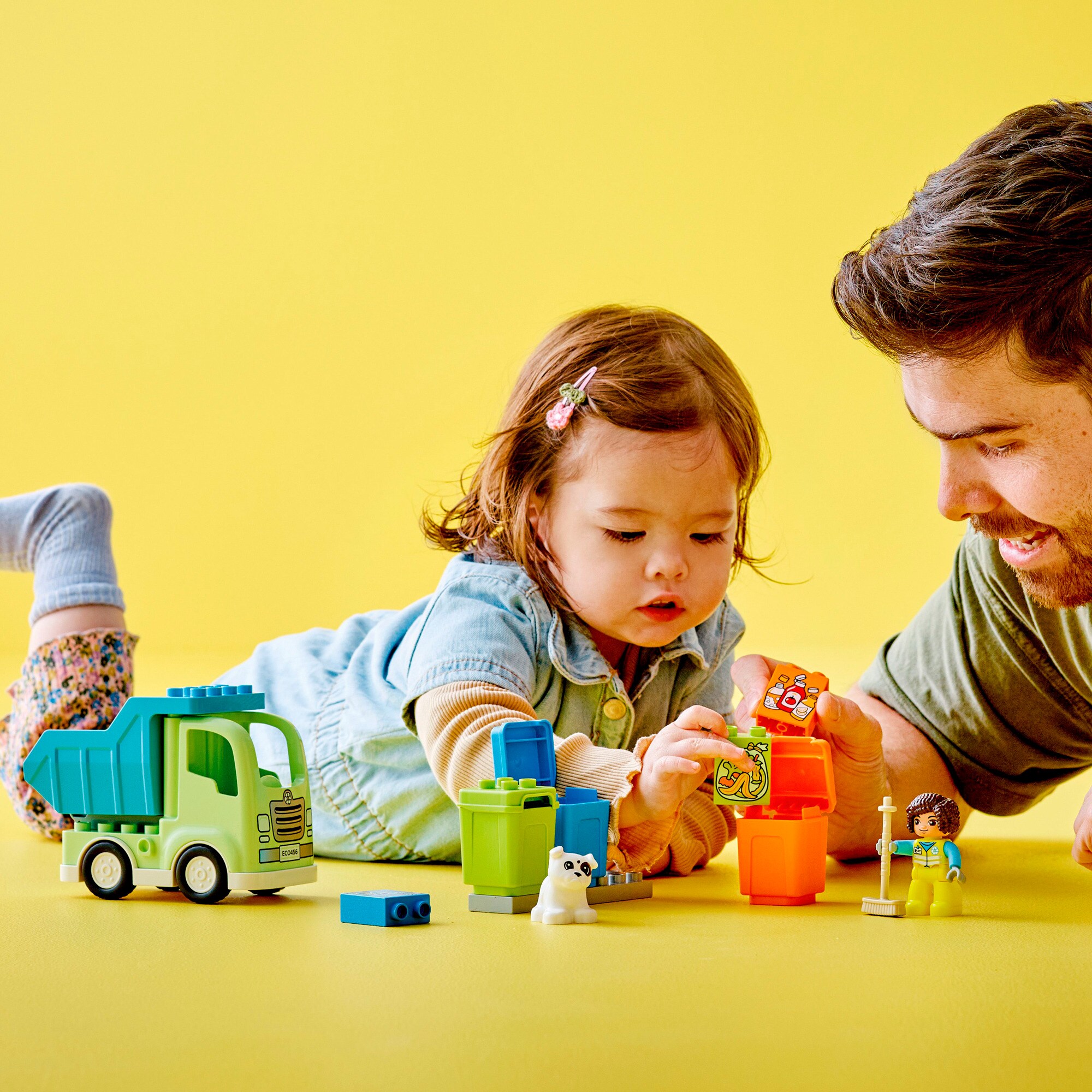 LEGO Konstruktionsspielzeug DUPLO Recycling-LKW