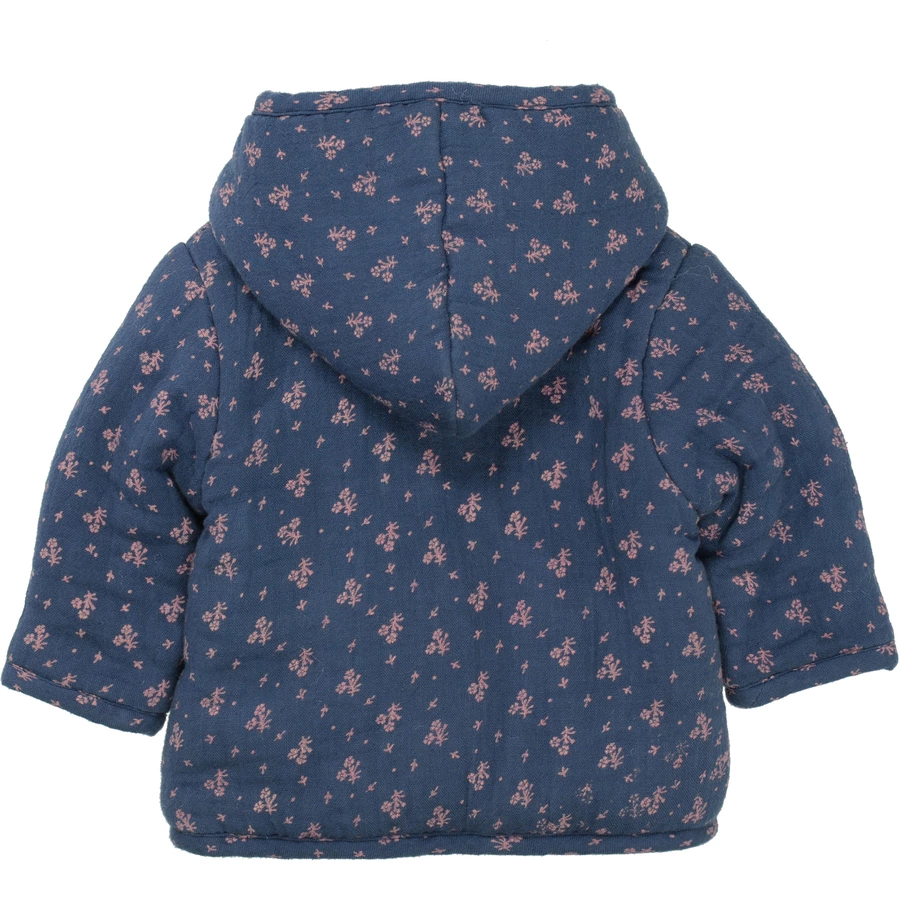 STACCATO Jacke wattiert indigo melange gemustert
