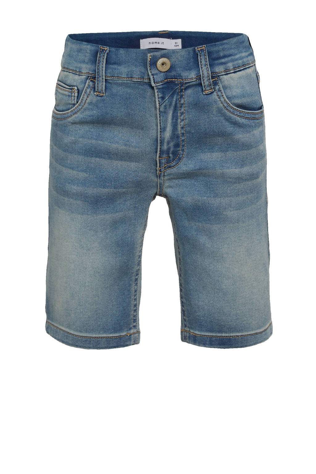 NAME IT jeans short Theo met katoen light denim