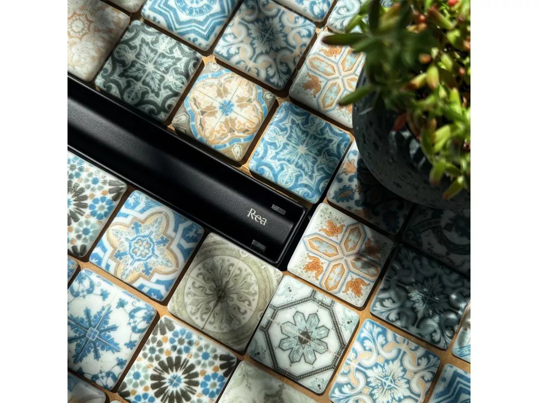 Drain Linéaire Rea Neox Slim Pro 900 Black