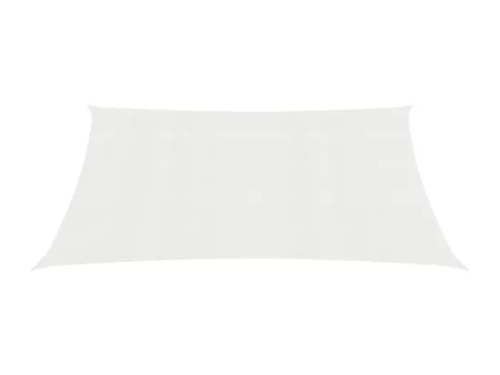 Voile d'ombrage 160 g/m² Blanc 6x7 m PEHD