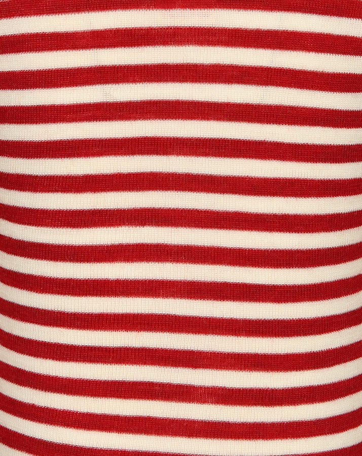 Woll-Langarmshirt ESSENTIAL BABY gestreift in rot melange