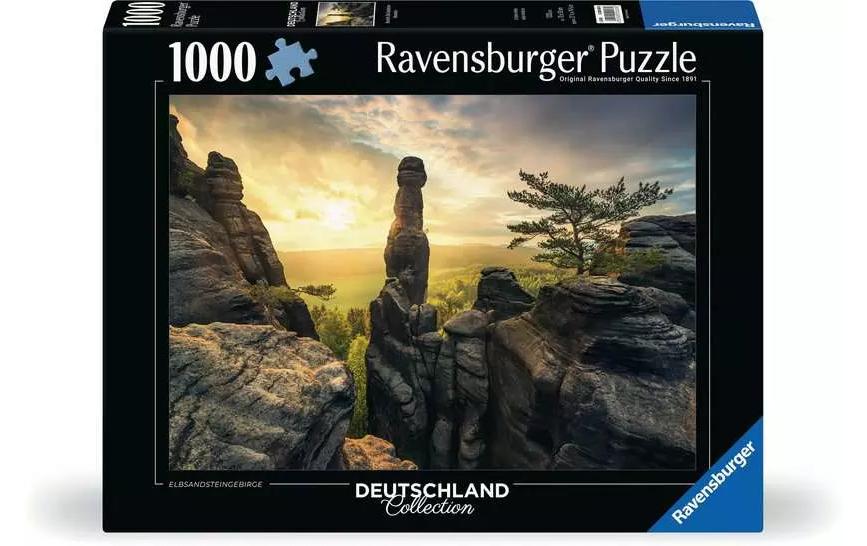 Puzzle Erleuchtung-ElbsandsteingebirgeKlassisches Puzzle