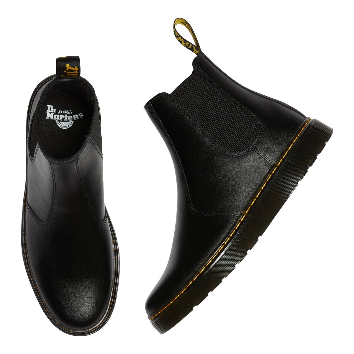 DR. MARTENS-Dorrian-Bottillon - Semelle tracteur - Noir