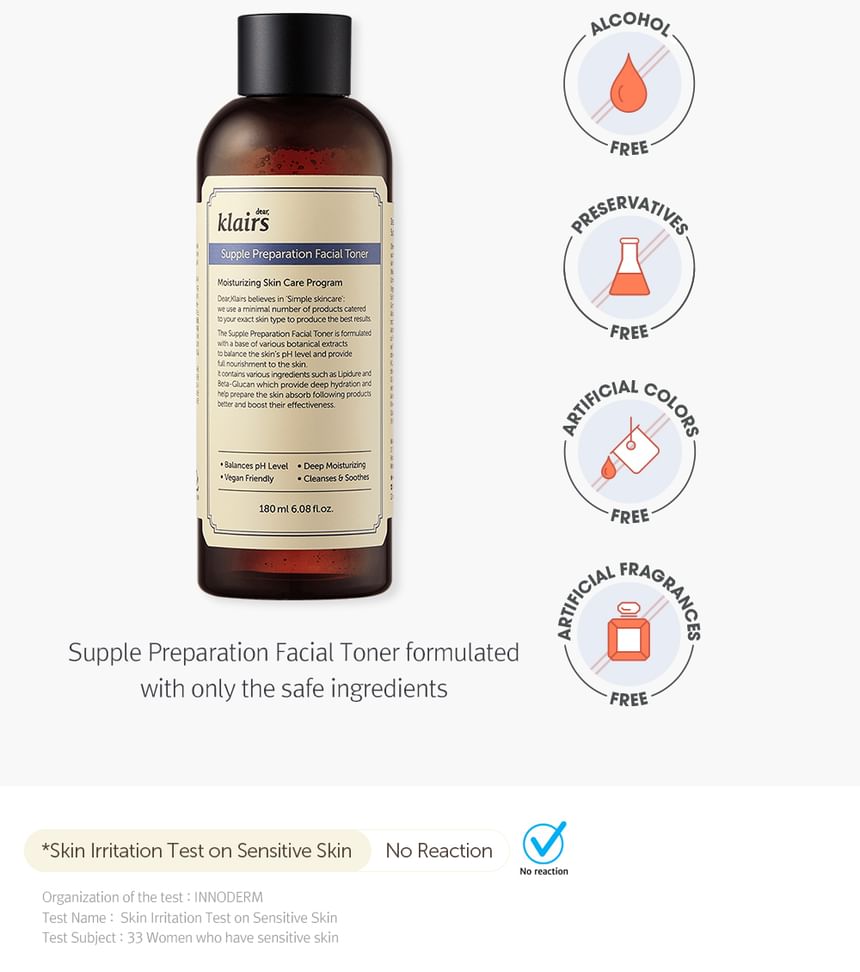 Beste Klairs - Supple Preparation Gezichtslotion - 2 soorten