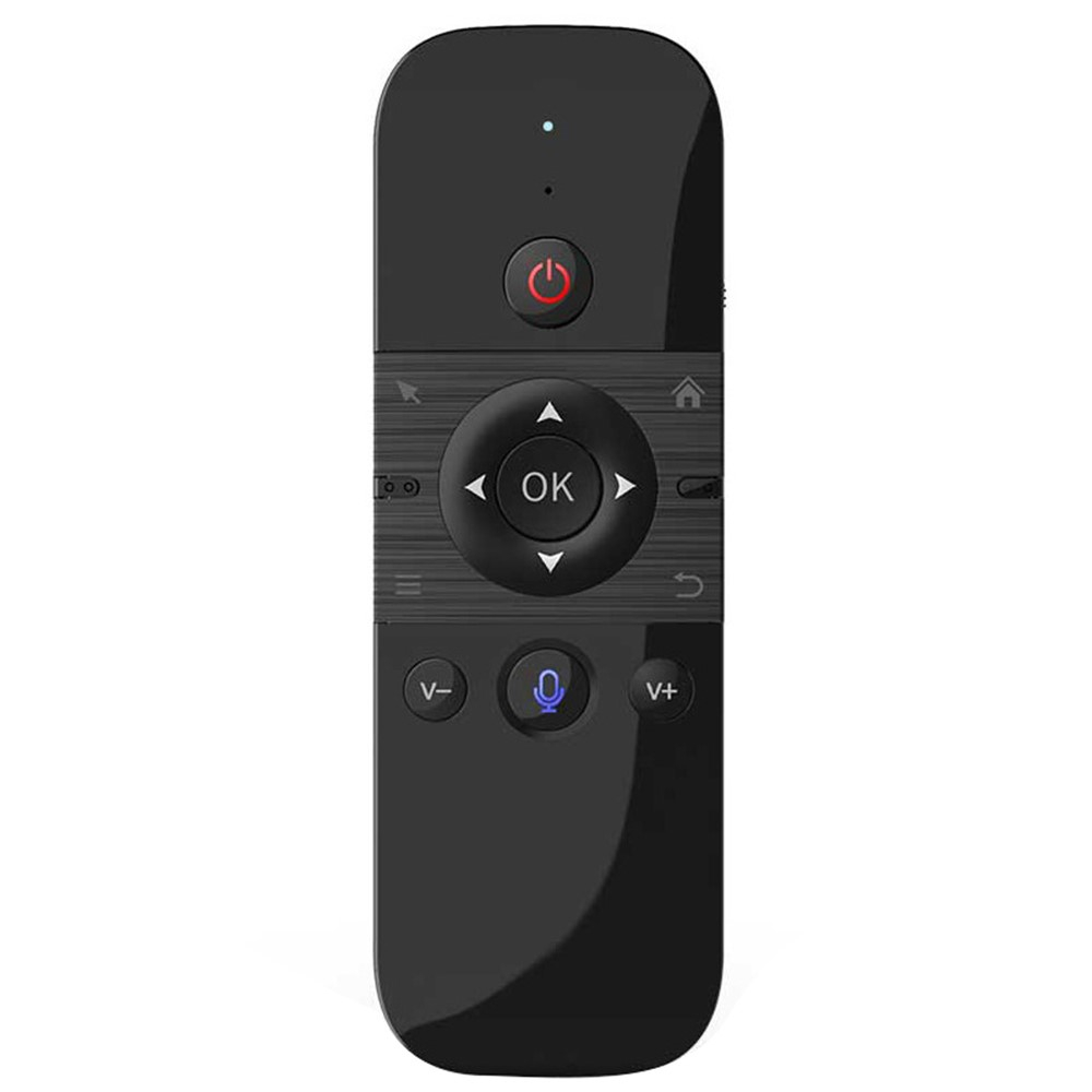2.4Ghz Air Mouse Fernbedienung mit Keyboard und Sprachsteuerung für PC / Android TV Box / Smart TV / HTPC / Beamer / Mediaplayer - Schwarz