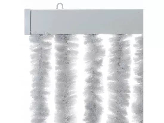 Rideau anti-mouches gris 100x220 cm chenille