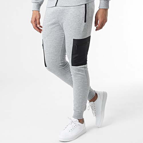 Ensemble De Survetement E382 Gris Chiné
