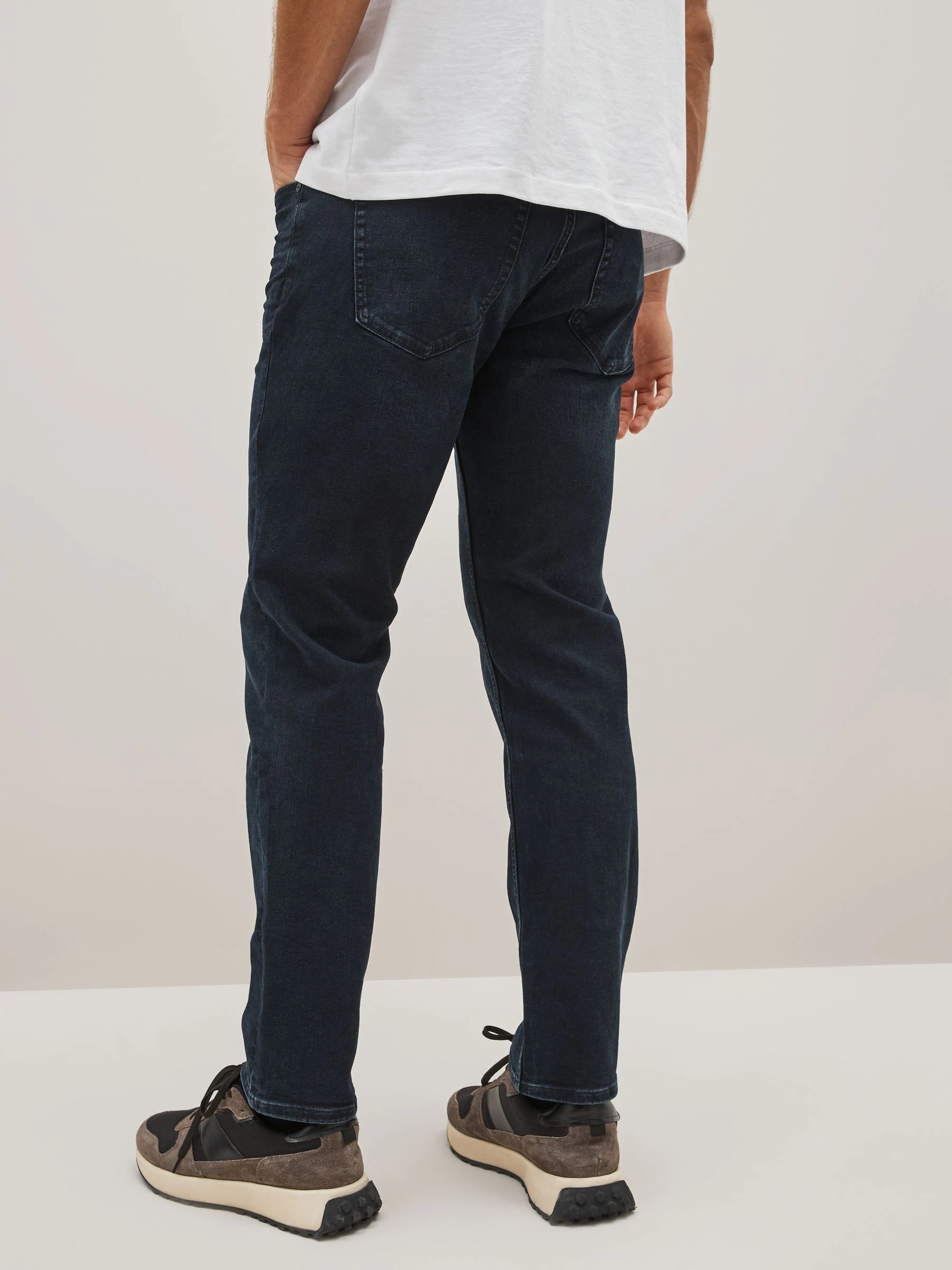 Blauw-zwart - Enkele - Slim fit klassieke stretchy jeans