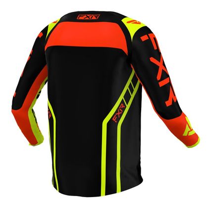 Maillot cross FXR CLUTCH PRO BLACK/NUKE RED/HIVIS 2022 - Noir