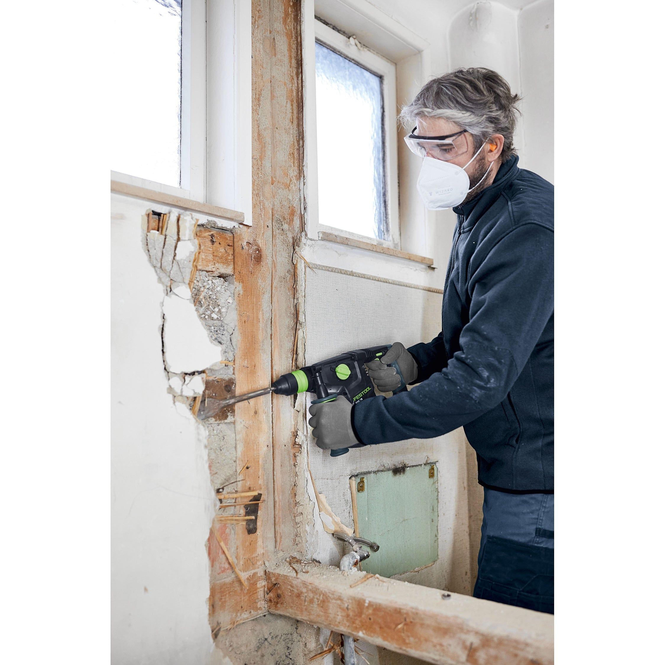 Festool KHC 18 5,0 EBI-Plus Accu combihamer SDS-Plus 2,6J   snelwisselboorkop 18V 5.0Ah in Systainer - 577448
