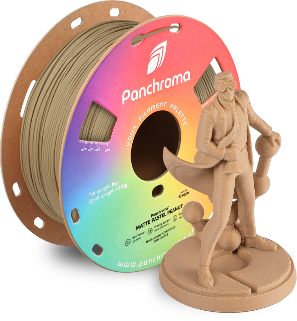 Polymaker  Panchroma™ PLA Matte Pastel Peanut, 1,75 mm / 1000 g    Matte Eleganz in Pastel Peanut