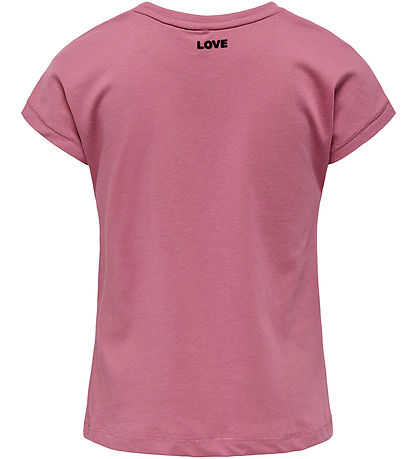 Kids Only T-Shirt - KogSwet - Heather Rose/Heart