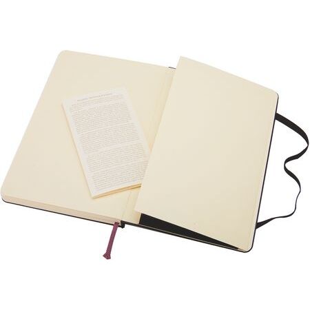 Carnet Moleskine rigide 13 x 21 cm ivoire ligné 240 pages