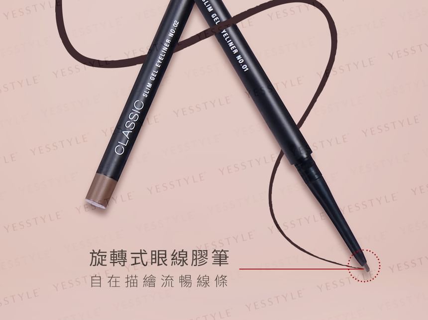 Solone - Klassieke slanke gel eyeliner