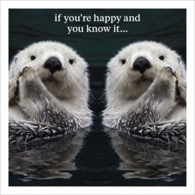Happy Otters Card