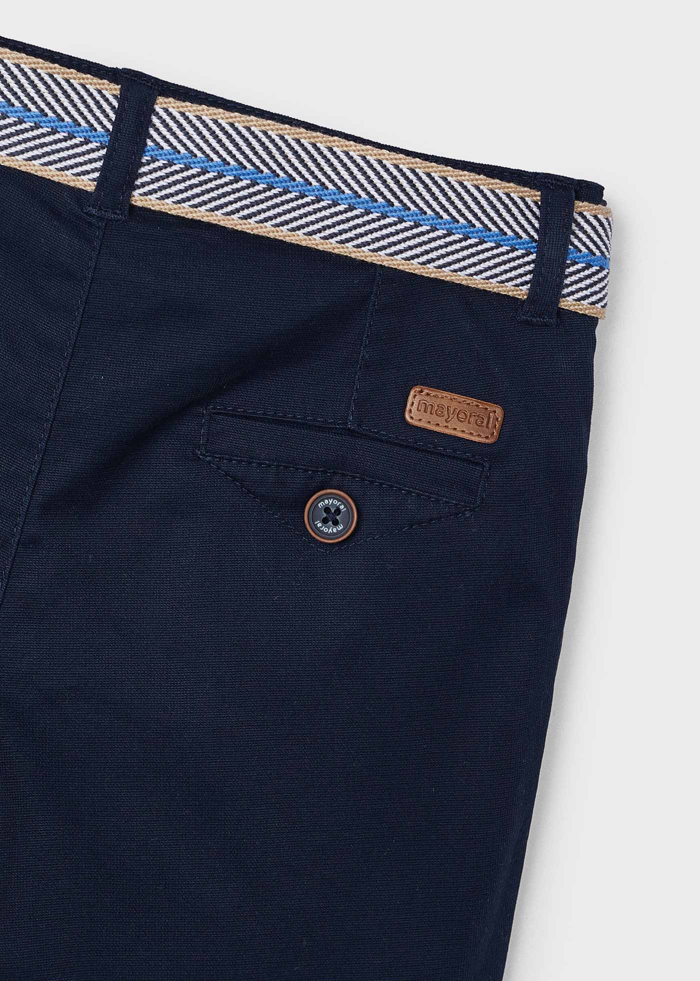 Bermuda chino piqué azul marinho da Better Cotton para meninos