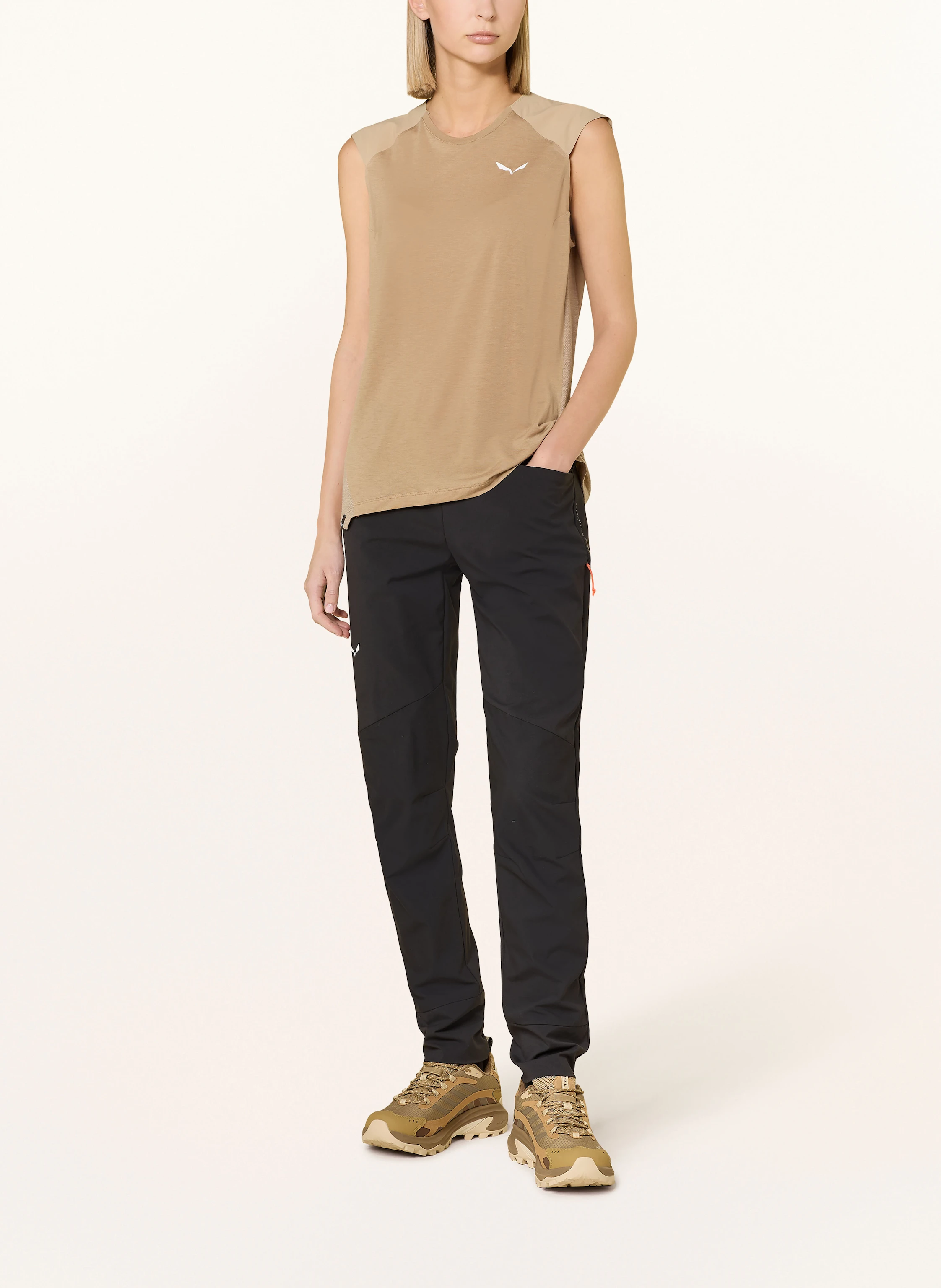 SALEWA Tanktop PUEZ ALPINE MERINO HYBRID mit Merinowolle