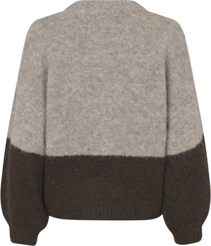 A-VIEW Patrisia new block knit Brown/sand