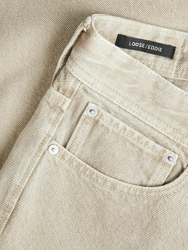 JACK & JONES Jeans Baggy Fit JJIEDDIE JJORIGINAL beige