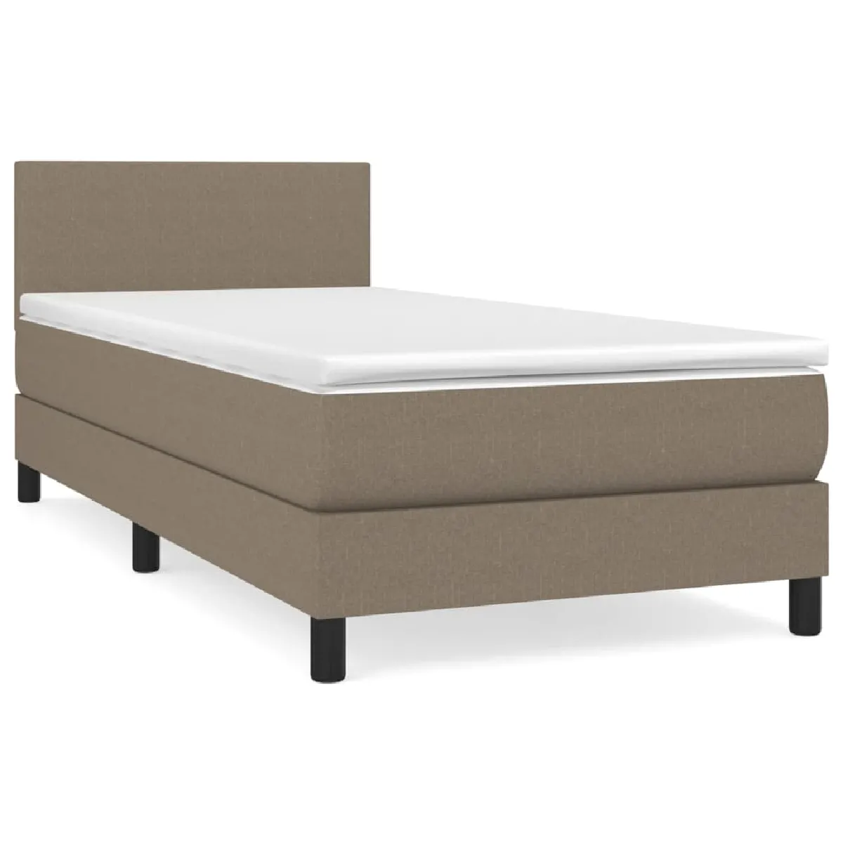 VidaXL Sommier à lattes Taupe 90x200 cm Tissu