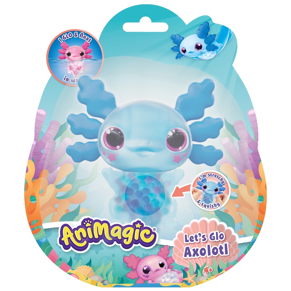 Animagic Let's Glo Blue Axolotl